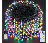 Realky Guirlande Lumineuse de Noël, 59.8M 500 LED Lumières de Noël Intérieur et Extérieure, 8 Modes et Fonction Mémoire Guirlande Lumineuse Sapin pour Balcon, Jardin, Maison Décoration - Multicolore