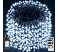 Realky Guirlande Lumineuse de Noël, 96M 800 LED Lumières de Noël Intérieur et Extérieure, 8 Modes et Fonction Mémoire Guirlande Lumineuse Sapin pour Balcon, Jardin, Maison Décoration - Blanc Froid