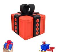 Really Annoying Boîte cadeau avec rangement torsadé et couleurs assorties, boîte à farce imprimée 3D avec vis, emballage cadeau fantaisie pour Noël (D)