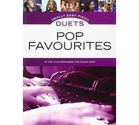 Really Easy Piano Duets: Pop Favourites - Piano Facile À Quatre Mains | Recueil De 16 Partitions Pop En Duo | Titres D’Adele, ABBA, Coldplay, Ed Sheeran, Elton John, Beatles Et Whitney Houston