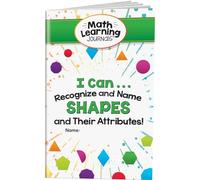 Really Good Stuff Journal d'apprentissage des mathématiques I Can know and Name Shapes and their attributs