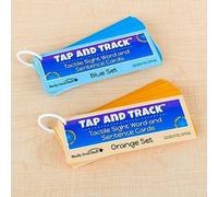 Really Good Stuff Tap and Track Lot de 100 cartes de mots et de phrases tactiles