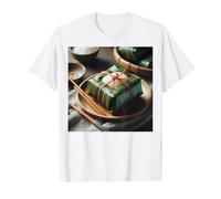 Really Like Bahn Chung Gâteau de Riz vietnamien T-Shirt Graphique avec Valeur, Homme, Blanc, M