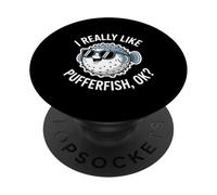 Really Like Pufferfish Blowfish Drôle Poisson-Globe PopSockets PopGrip Adhésif