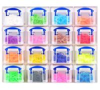 Really Useful Boîte de rangement 16 x 0,14 l en plastique transparent