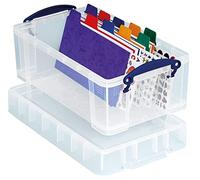Really Useful Boîte de rangement en plastique avec couvercle XL Transparent 5 l