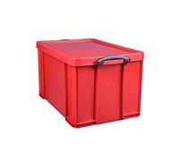Really Useful Boîte de rangement en plastique Rouge 84 l