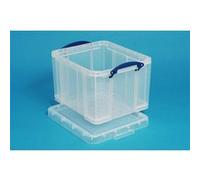 Really Useful Boîte en plastique transparent Box 35B 35 litres avec couvercle (Bleu) (Import Allemagne) Bleu G