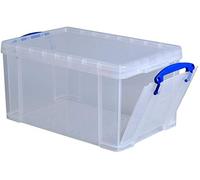 Really Useful Box 3 x 14 litres - 395 x 255 x 210 mm - Open Front - Transparent.