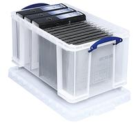 Really Useful Box Boîte à fiche en polypropylène 48 L Transparent