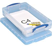 Really Useful Box Boîte de rangement 6 litres transparente avec couvercle