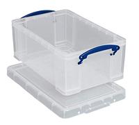 Really Useful Box Lot de 3 boîtes de rangement pour 18 CD/10 DVD Transparent 3 l