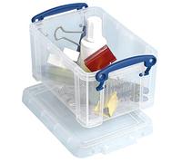 Really Useful Box Lot de 8 boîtes de rangement en plastique transparent 0,7 l