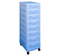 Really Useful Meuble de rangement - 8 x 7 - Tiroirs Tour Transparent Transparent
