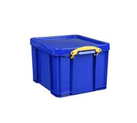 Really Useful RUP80115 Boîte de Rangement en Plastique Facilement Empilable 35 litres - 480 x 390 x 310 mm, Opaque Bleu