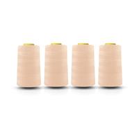 Realm Machine à Coudre Surjeteuse Fil en Polyester x Quatre Cônes de 4572 Mètres Blanc Noir Naturel Bleu Marine Rouge Gris (Pêche)