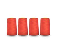Realm Machine à Coudre Surjeteuse Fil Polyester x Quatre Cônes de 4572 m Blanc Noir Naturel Bleu Marine Rouge Gris (Orange)