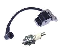 Realman 11324001300 Module de bobine d'allumage avec bougie d'allumage BM6A de rechange pour tronçonneuse à gaz/essence Stihl 019 MS190 MS191