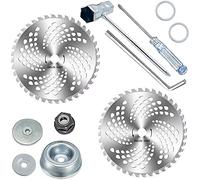 Realman Kit adaptateur de lame pour débroussailleuse Stihl Husqvarna Echo Jonsered Shindaiwa Kawasaki Honda Homelite Ryobi Dolmar Makita - 9 lames de 25,4 cm x 40 dents