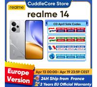 realme 14-Smartphone 5G, Première Mondiale, Snapdragon 6 Gen 4, Écran AMOLED 2025Hz, Batterie Titan 6.67 mAh, Caméra OIS 50MP, 120 Mecha Silver