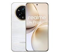 realme 14 Pro+ 5G Smartphone 8+256GB, 6.83 inch écran, White, 120Hz Display, 80W SuperVOOC, 5260mAh Batterie, 108MP caméra, Qualcomm Snapdragon 7s Gen 3 Mobile Platform, IP69