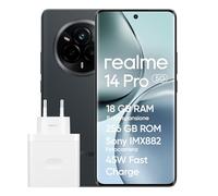 realme 14 Pro 5G Smartphone, 8+256GB, Fotocamera Sony IMX882 OIS da 50MP, Dimensity 7300, Display Curvo 120Hz, Impermeabile IP69, Batteria 5260mAh, Ricarica Rapida 45W SUPERVOOC, Grey(Con adattatore)