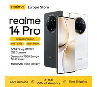 realme 14 Pro 5G 17,2 cm (6.77") Double SIM Android 15 USB Type-C 8 Go 256 Go 6000 mAh Gris