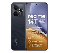 realme 14T 5G Smartphone,120Hz 6.67" AMOLED Écran,IP69 NFC,8GB+256GB Téléphone Portable 5G,50MP Appareil Photo,Dimensity 6300,Batterie de 5260mAh,Dual SIM Android 15,sans Adaptateur,Noir