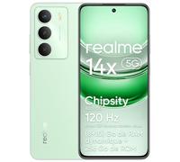 realme 14x 5G Smartphone (8+10)Go RAM Dynamique 256Go ROM, écran Confort Oculaire 120Hz,Appareil Photo 50MP, Batterie 5000mAh, Résistance Aux Chocs de Qualité Militaire,Octa-core,Vert, Sans Adaptateur