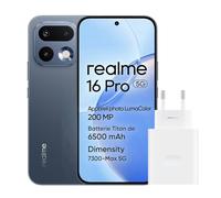 realme 16 Pro 5G Smartphone, 8Go+512Go, Écran AMOLED 144Hz 6,78", Batterie 6500mAh, Caméra 200MP OIS, IP69K, Charge Rapide 45W, Double SIM, Next AI, Gris