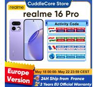 Realme Smartphone 16 Pro 5G – 8 Go + 512 Go, 200 MP, 6 500 mAh, IP69, AMOLED 144 Hz, Violet Orchid