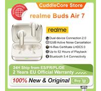 realme Buds Air 7 Wireless Bluetooth Earphones Headphones 52 Hours Battery Life For Smartphone realme GT7 Pro realme 14 Pro Plus Vert mousse