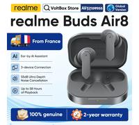 realme Buds Air 8 Wireless Bluetooth Earphone Global Version Earphone For Smartphone realme 16 Pro Plus realme GT 8 Pro 55dB 58 Hours Battery Life Master Gray