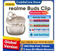 realme Buds Clip 2026 nouveau casque OWS ai 85db 36h autonomie de la batterie adaptée smartphone realme GT 8 pro realme 16 Pro plus bt5.4 IP55 Titanium Gold