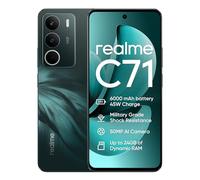 realme C71 Smartphone 4G,6+128GB,Batterie 6000 mAh,45W Charge,Appareil Photo AI 50MP, 24 Go de RAM Dynamique,120 Hz Display,Résistance aux Chocs et à l'eau,Vert (sans Adaptateur)