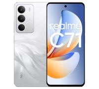 realme C71 Smartphone 6+128Go, 4G, Double SIM, Appareil Photo de 50 MP, écran de 6,67" à 120Hz, Batterie de 6000mAh, Résistance Aux Chocs de Niveau Militaire, NFC, Cygne Blanc, sans Adaptateur