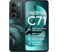 realme C71 Smartphone 6+128Go, 6000mAH Battery, 45W Fast Charge, 50MP AI Camera, Octa-Core Chipset, 6.67'' 120Hz Eye Comfort Display, IP54 (sans Chargeur) - Vert