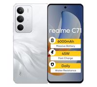 realme C71 Smartphone 8+256GB,écran 6.67'' 120hz,Batterie 6000mAh,Chipset UNlSOc T7250,Caméra 50 MP AI,Support de Carte SD,Blanc
