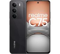 realme C75 8+256 Go, Smartphone IP69 Ultra résistant à la poussière et à l’Eau, Verre ArmorShell, Batterie 5828 mAh, Appareil Photo IA 50 Mpx, Écran 6,72" 90 Hz, Couleur Noir (sans Adaptateur)