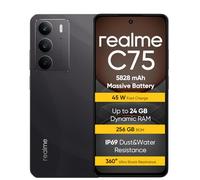 realme C75 Smartphone 8+256 Go, IP69, Batterie 5828 mAh, Appareil Photo 50 MP Super-Sharp, Charge Rapide 45 W, Noir