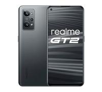 realme GT 2 5G Smartphone Debloqué, Écran AMOLED 120 Hz,Processeur Snapdragon 888 5G, Conception de maître au touché papier, Batterie puissante de 5 000 mAh, Dual SIM, 8+128 GB,Noir acier