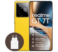 realme GT 7T 5G Smartphone,12+256GB,Batterie 7000 mAh,120W Charge,Processeur Dimensity 8400-MAX, Appareil photo IMX896 50MP,AI Planner,Écran e-sport pro 6000 nits 120Hz, IP69, Jaune,Exclusivité Amazon