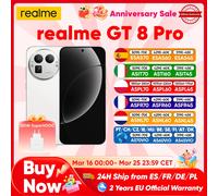 realme Gt 8 Pro 5g Version mondiale Smartphone Snapdragon 8 Elite Gen 5 144Hz écran 200Mp Ultra caméra 50W Charge sans fil nouveau 12Gb+256Gb Diary White