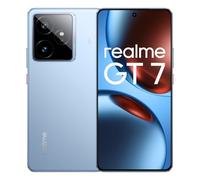 realme GT7 5G Smartphone avec Dimensity 9400e Flagship Chipset, 50MP IMX906 OIS Camera, 7000mAh Titan Battery, 120W Fast Charge, 6000nits Pro-Esports Display, IP69, Android 15, 12+256GB - Bleu
