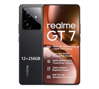 realme GT7 5G Smartphone avec Dimensity 9400e Flagship Chipset, 50MP IMX906 OIS Camera, 7000mAh Titan Battery, 120W Fast Charge, 6000nits Pro-Esports Display, IP69, Android 15, 12+256GB - Noir