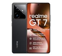 realme GT7 5G Smartphone avec Dimensity 9400e Flagship Chipset, 50MP IMX906 OIS Camera, 7000mAh Titan Battery, 120W Fast Charge, 6000nits Pro-Esports Display, IP69, Android 15, 12+256GB - Noir