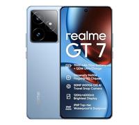 realme GT7 Smartphone 12+512 GB, Processeur Dimensity 9400e, Batterie Titan de 7000mAh, Charge Ultra à 120W, Écran e-Sport Pro à 6 000 nits 8T LTPO Commandes tactiles 2600Hz, IP69, Blue