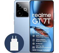 realme GT7T 5G Smartphone 12+256GB, IMX896 Flagship Camera, MTK8400-MAX Flagship Chipset, 6.78'' 120Hz Pro-Esports Display, 7000mAh Battery, 120W Ultra Charge, IP69, GT Boost, Android 15 - Bleu