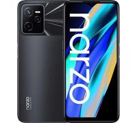 realme Narzo 50A Prime-4+64GB Smartphone Écran sans Bordures FHD+ de 16,7 cm (6,6’’), Triple Appareil Photo I.A. 50 MP, Batterie puissante de 5 000 mAh, Flash Blue, n'inclut Plus d'adapteur
