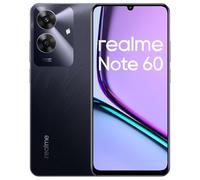 realme Note 60 Smartphone Android 14, 4G téléphone Portable Double SIM, 90 Hz écran LCD 6,74 ", 4 Go RAM 128 Go ROM, Batterie de 5000 mAh, 32 MP Appareil Photo Clair, Octa Core, Noir, sans Adaptateur